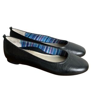 Aetrex Erica Black Ballet Flat, New in Box
